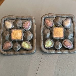 Earrings Multi Colored Stones!